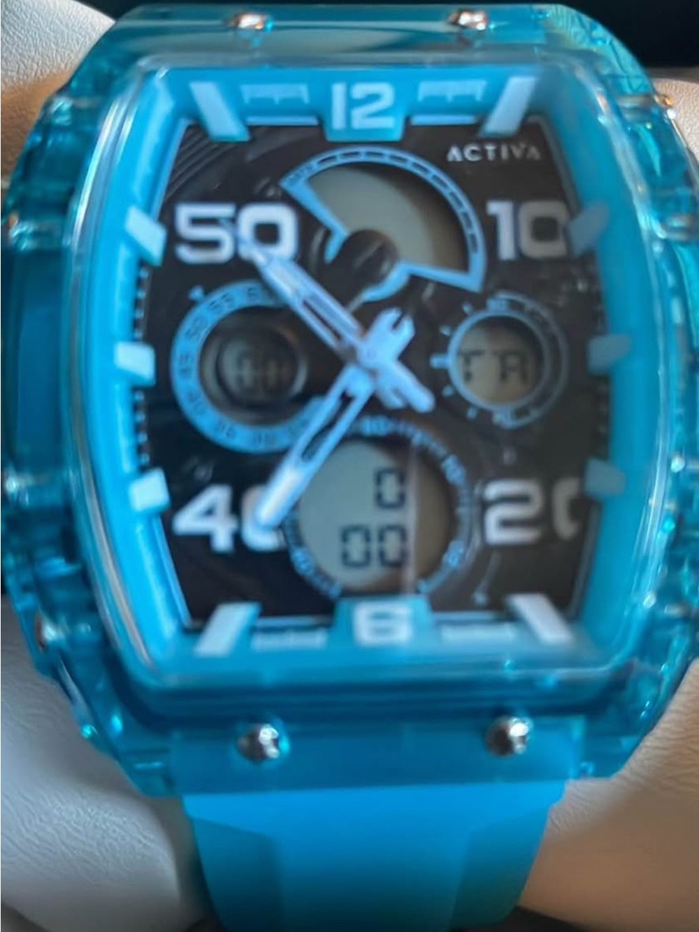 Ativa Bright Turquoise Dual-Display Sport Watch